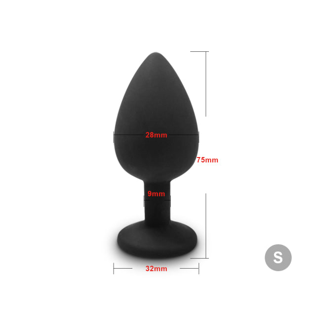 Silicone Butt Anal Plug Dildo Bullet Vibrator