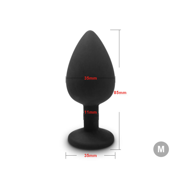 Silicone Butt Anal Plug Dildo Bullet Vibrator