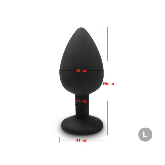 Silicone Butt Anal Plug Dildo Bullet Vibrator