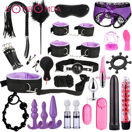 BDSM Kits Adults Sex Toys - Bdsm Bondage Set
