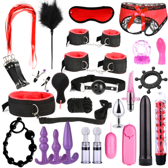 BDSM Kits Adults Sex Toys - Bdsm Bondage Set