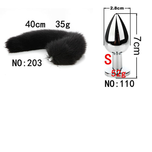 Anal Plug Fox Adult Role-playing Metal Anal Beads