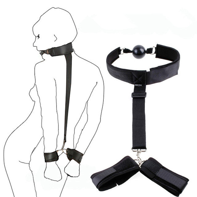 BDSM Bondage Restraints Collar - Erotic Sex Toys